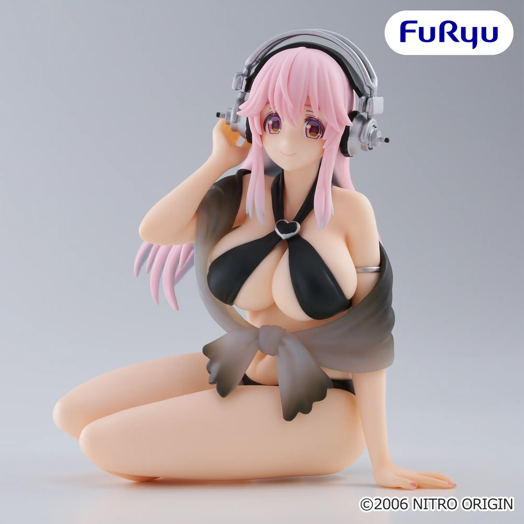 SUPER SONICO Noodle Stopper Figure -Black Bikini ver.-
