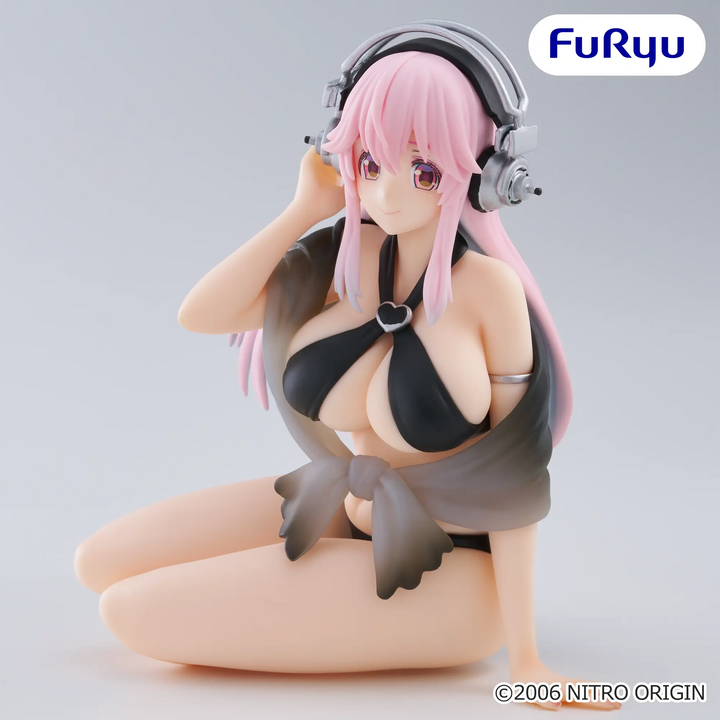 SUPER SONICO Noodle Stopper Figure -Black Bikini ver.-