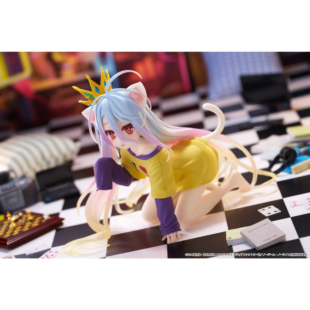 NO GAME NO LIFE Desktop Cute Figure SHIRO ~Cat Ear Shirt ver.~