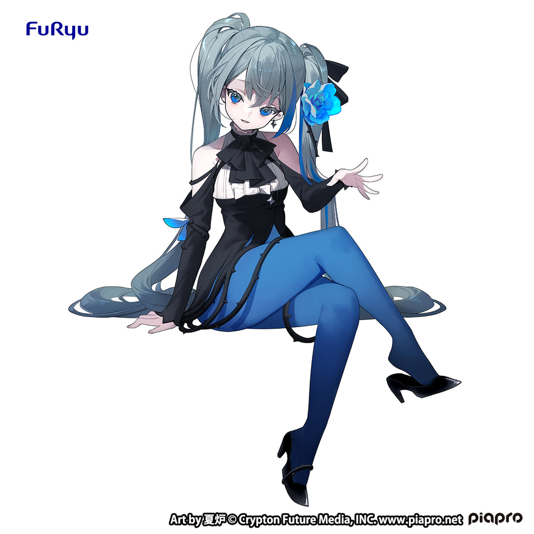 HATSUNE MIKU Noodle Stopper Figure Flower Fairy -Blue Rose-