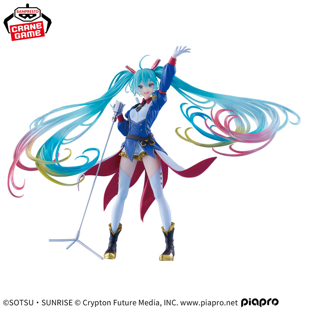 GUNDAM 45th Anniversary x HATSUKE MIKU Banprest Evolve -GUNDAM Collaboration- Figure