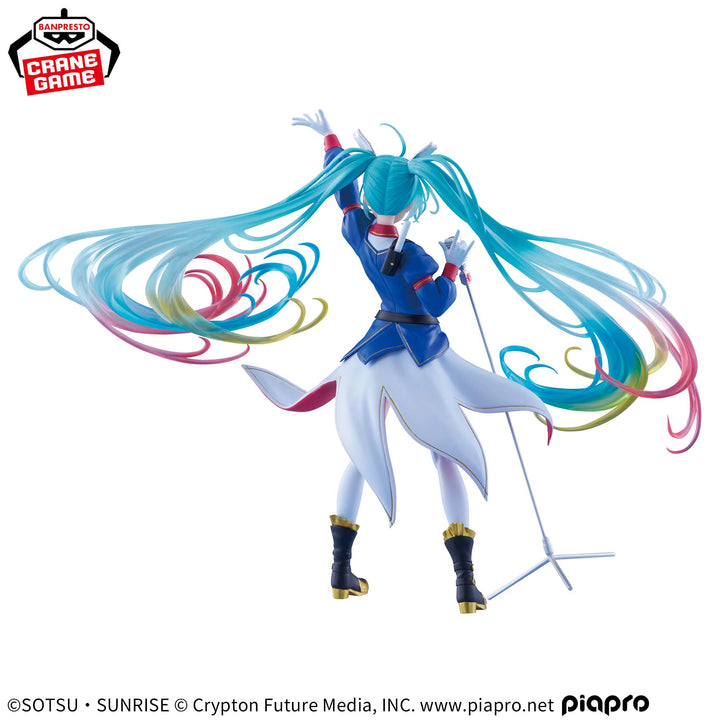 GUNDAM 45th Anniversary x HATSUKE MIKU Banprest Evolve -GUNDAM Collaboration- Figure