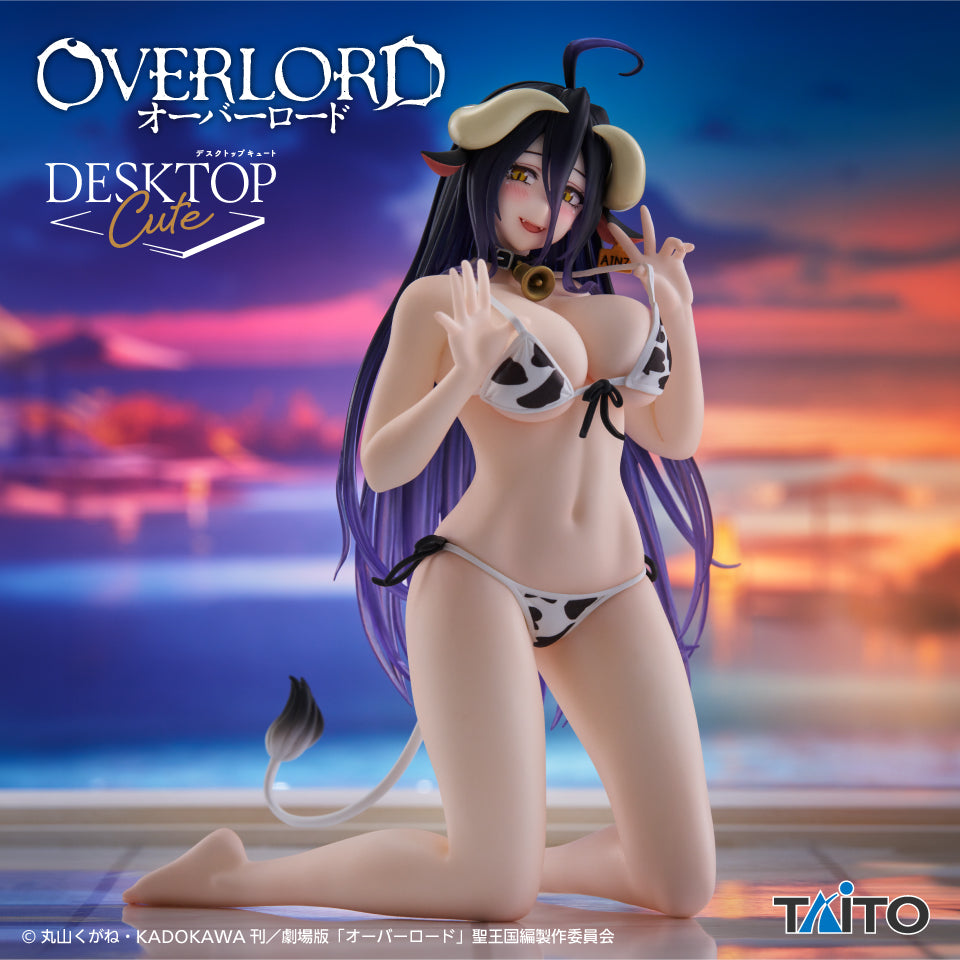 OVERLORD Desktop Cute Figure ALBEDO Cow Pattern Swimsuit ver.
