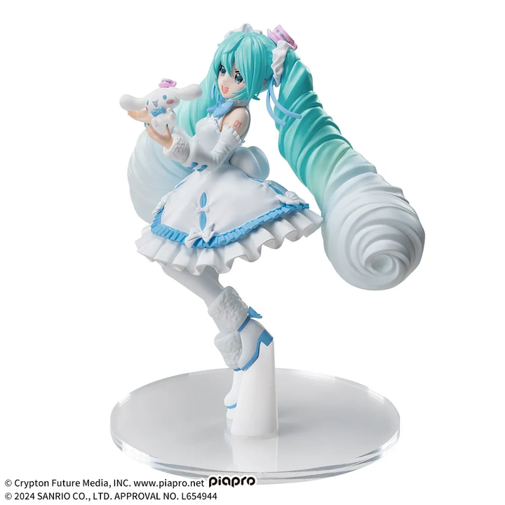 HATSUKE MIKU Series Luminasta "HATSUKE MIKU x CINNAMOROLL" White Dress Ver.