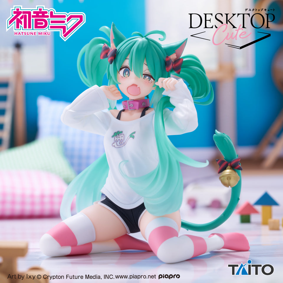 HATSUNE MIKU Desktop Cute Figure ~Cat Ear T-Shirt ver.~