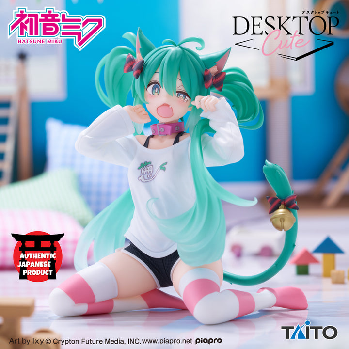 HATSUNE MIKU Desktop Cute Figure ~Cat Ear T-Shirt ver.~