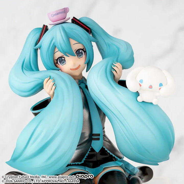 HATSUNE MIKU x Cinnamoroll Chokonose Premium Figure -HATSUNE MIKU x Cinnamoroll- Mofutto ver.
