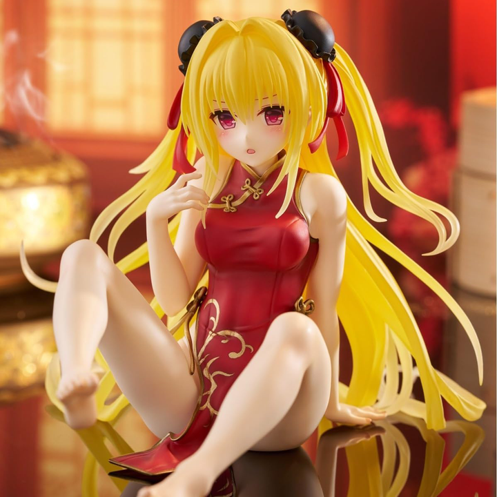 TO LOVE RU Desktop Cute Figure GOLDEN DARKNESS China Dress ver.